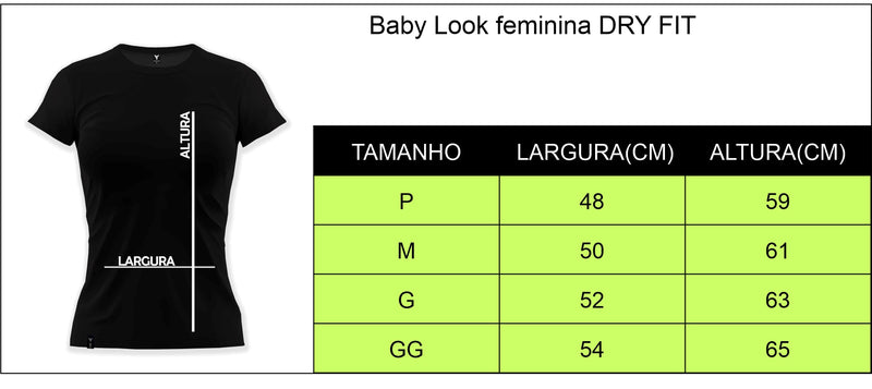 Baby Look Feminina Dry Fit No pain No gain